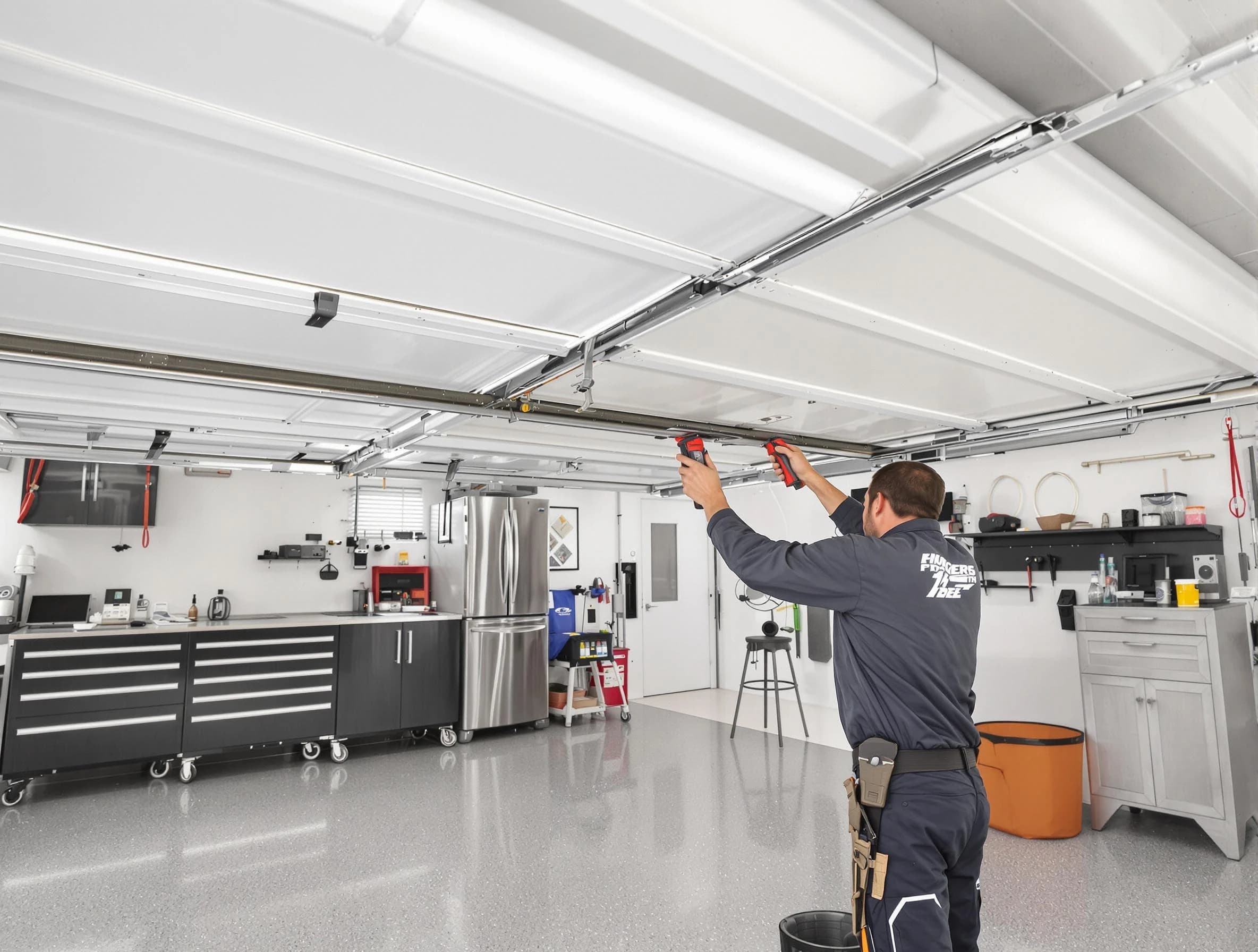 Overhead garage door repair service by Midvale Garage Door Repair in Midvale