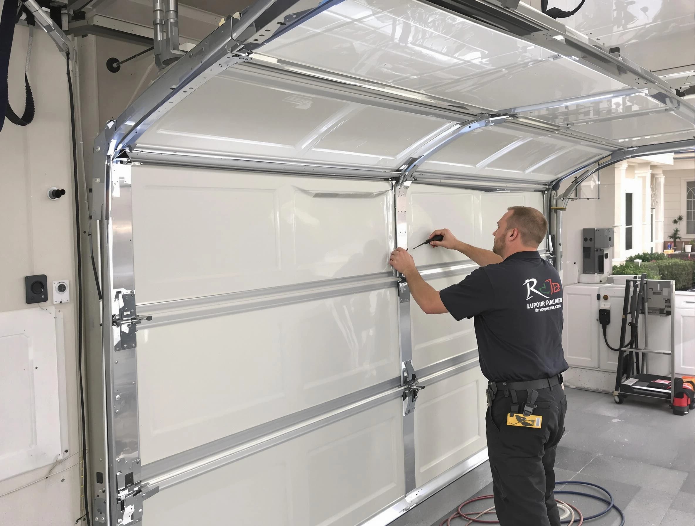 Midvale Garage Door Repair professional performing panel repair in Midvale