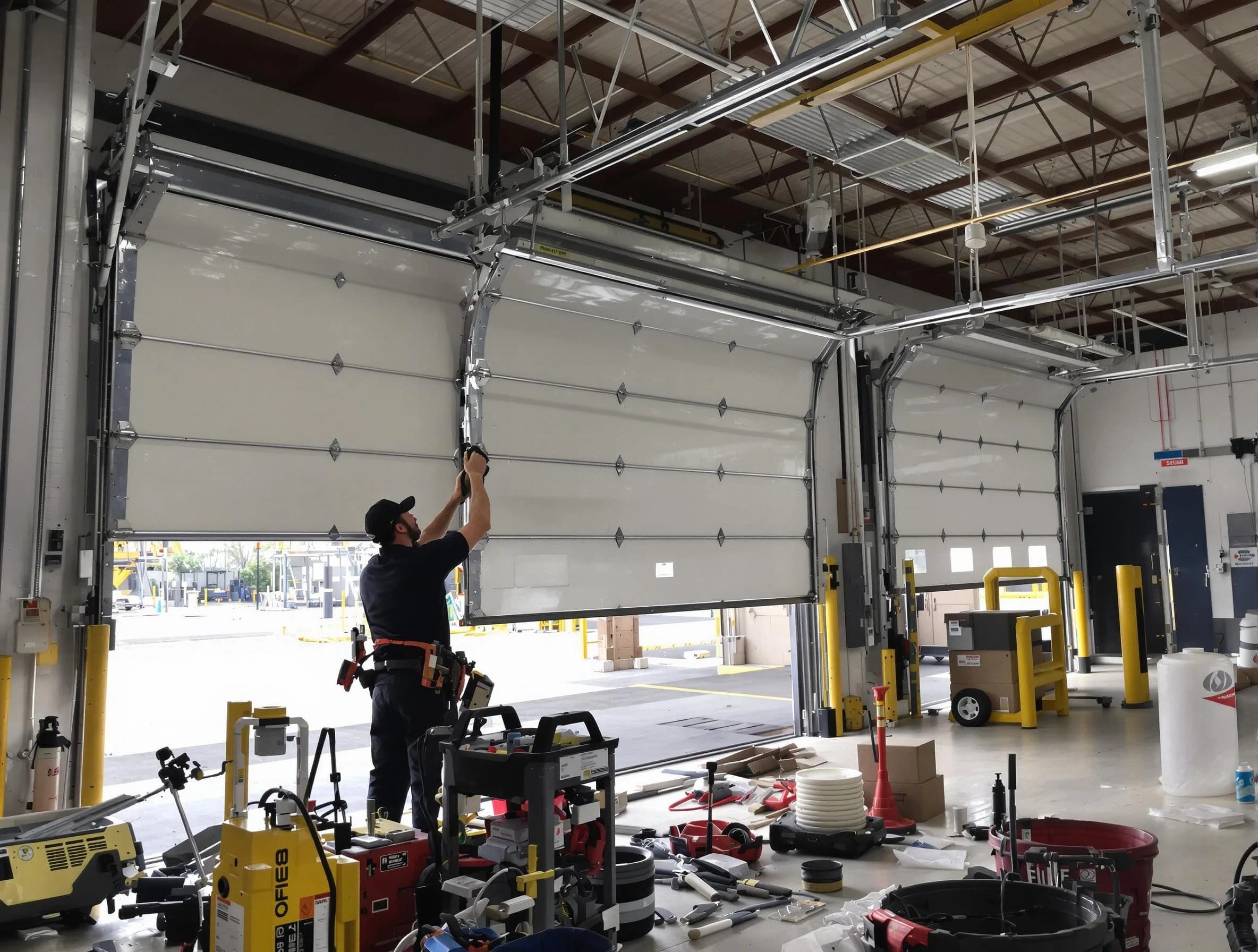 Midvale Garage Door Repair technician performing commercial garage door repair in Midvale