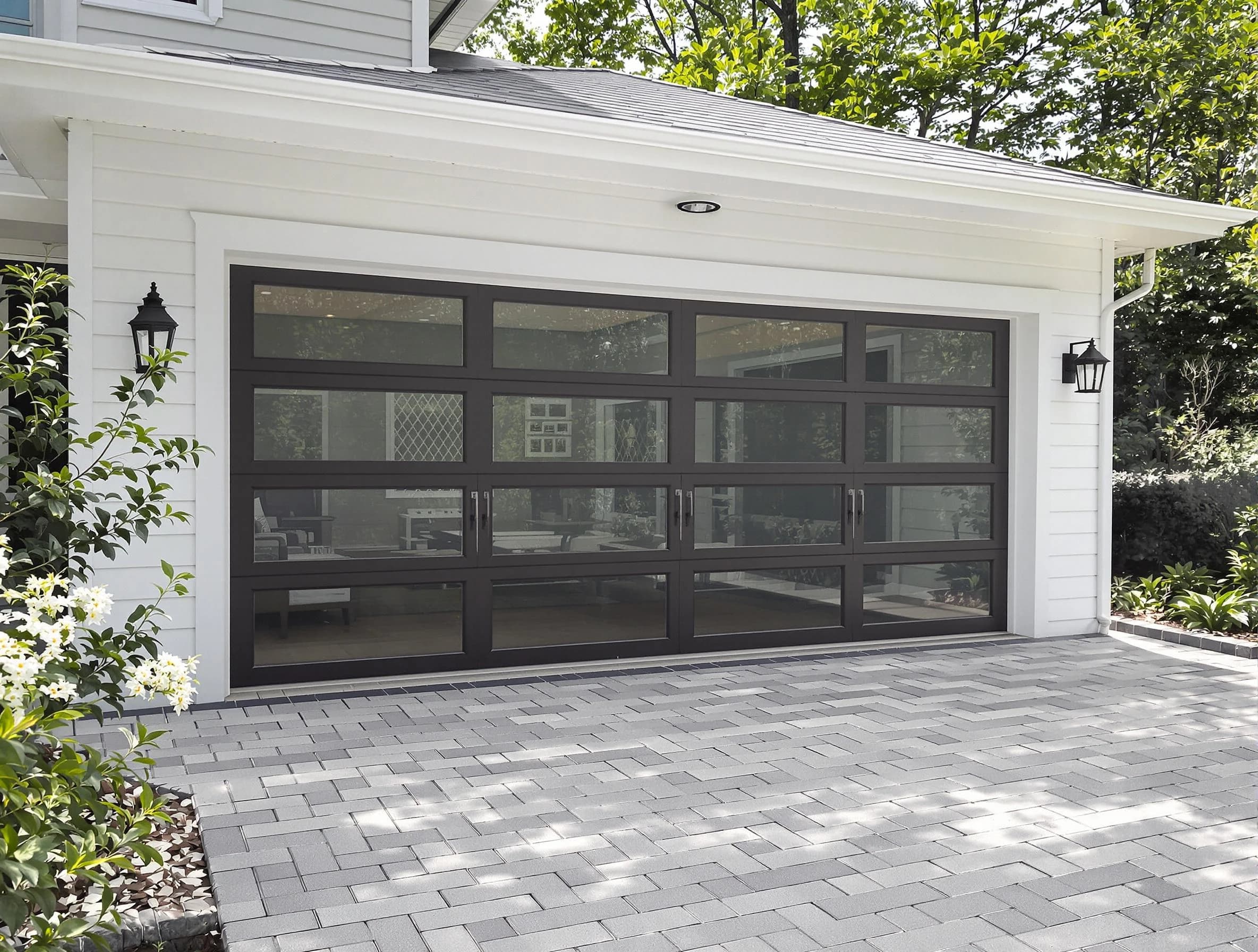 Midvale Garage Door Repair design specialist presenting custom garage door options to Midvale homeowner