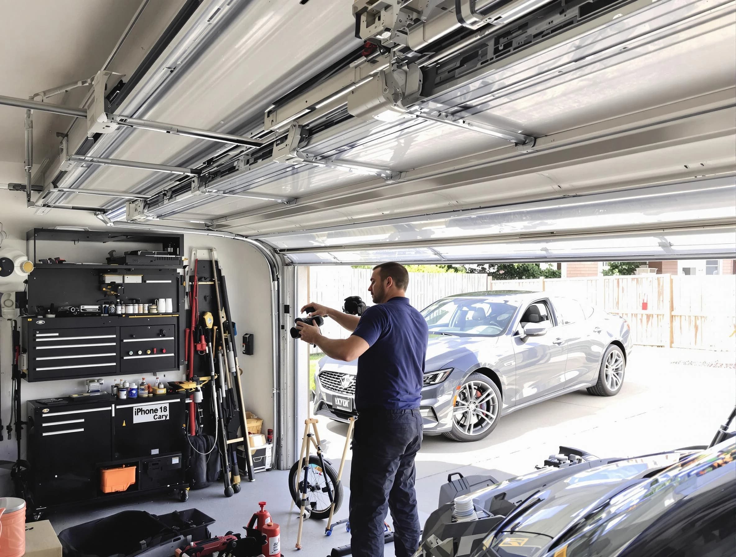Midvale Garage Door Repair technician fixing noisy garage door in Midvale
