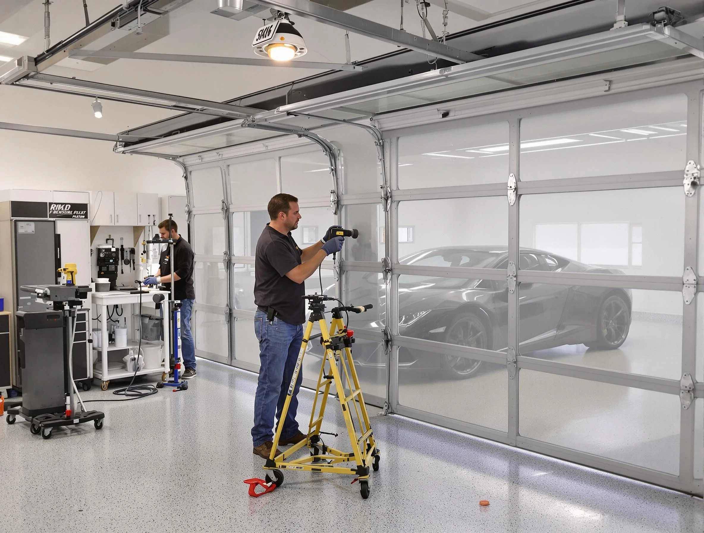 Garage Door Dents Repair in Midvale