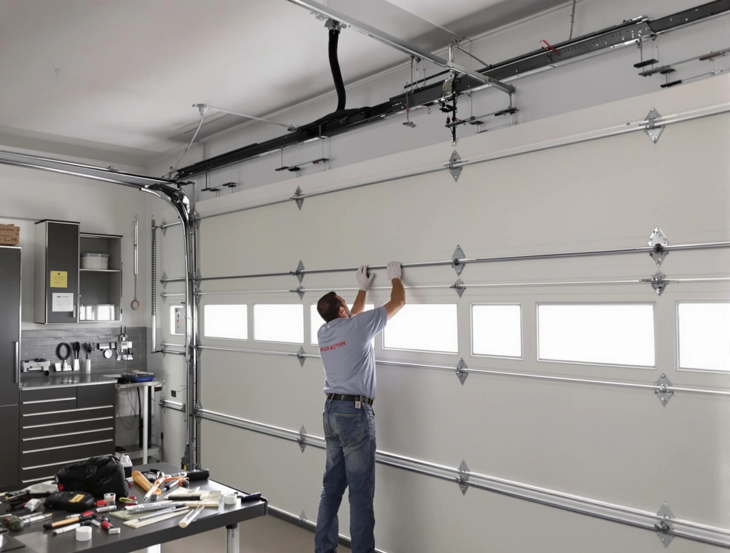 Garage Door Track Repair in Midvale