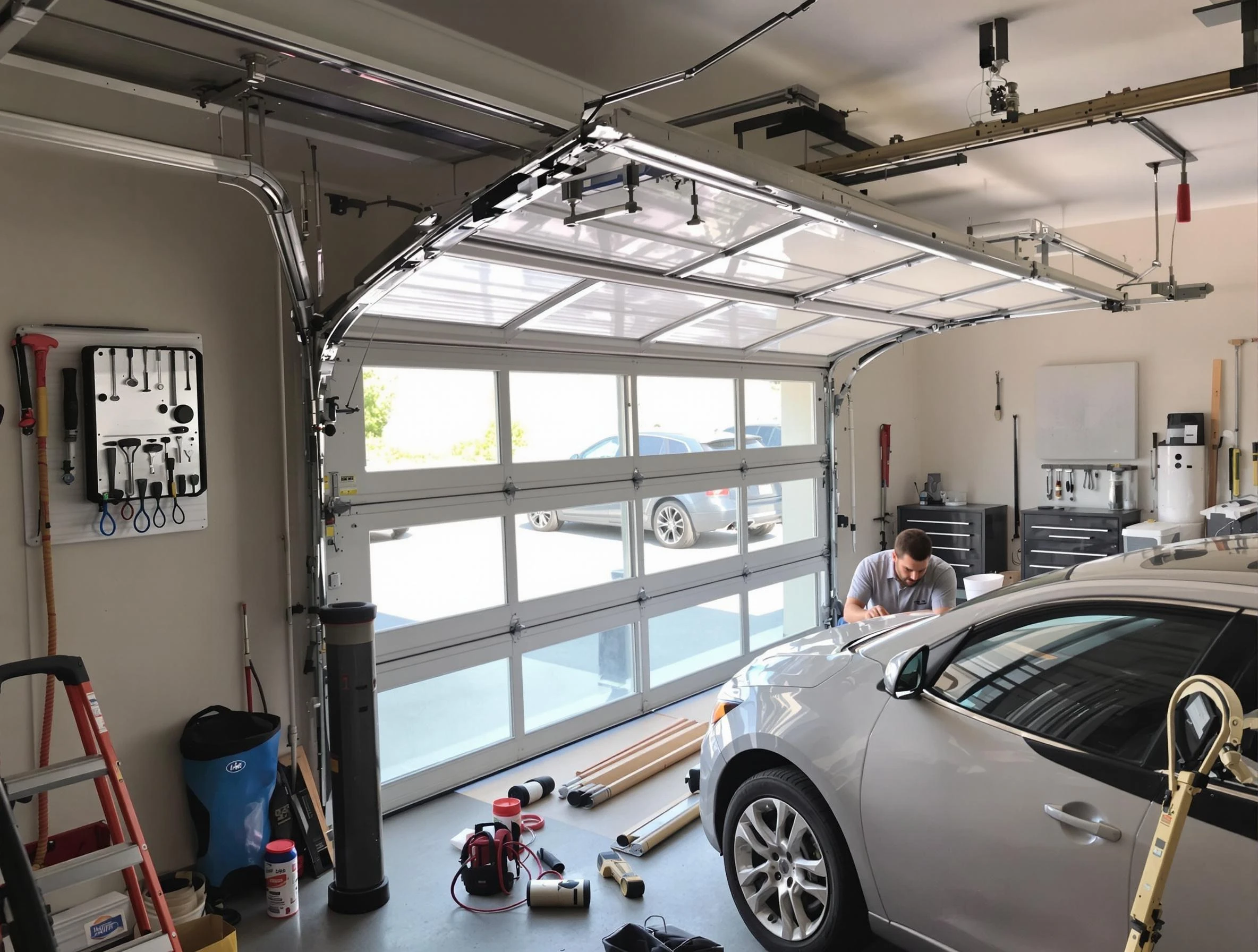 Garage door noise reduction service by Midvale Garage Door Repair in Midvale