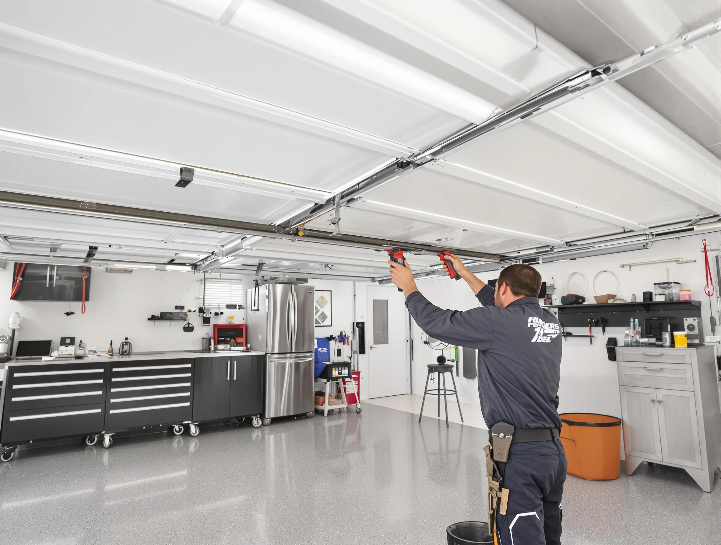 Overhead garage door repair service by Midvale Garage Door Repair in Midvale